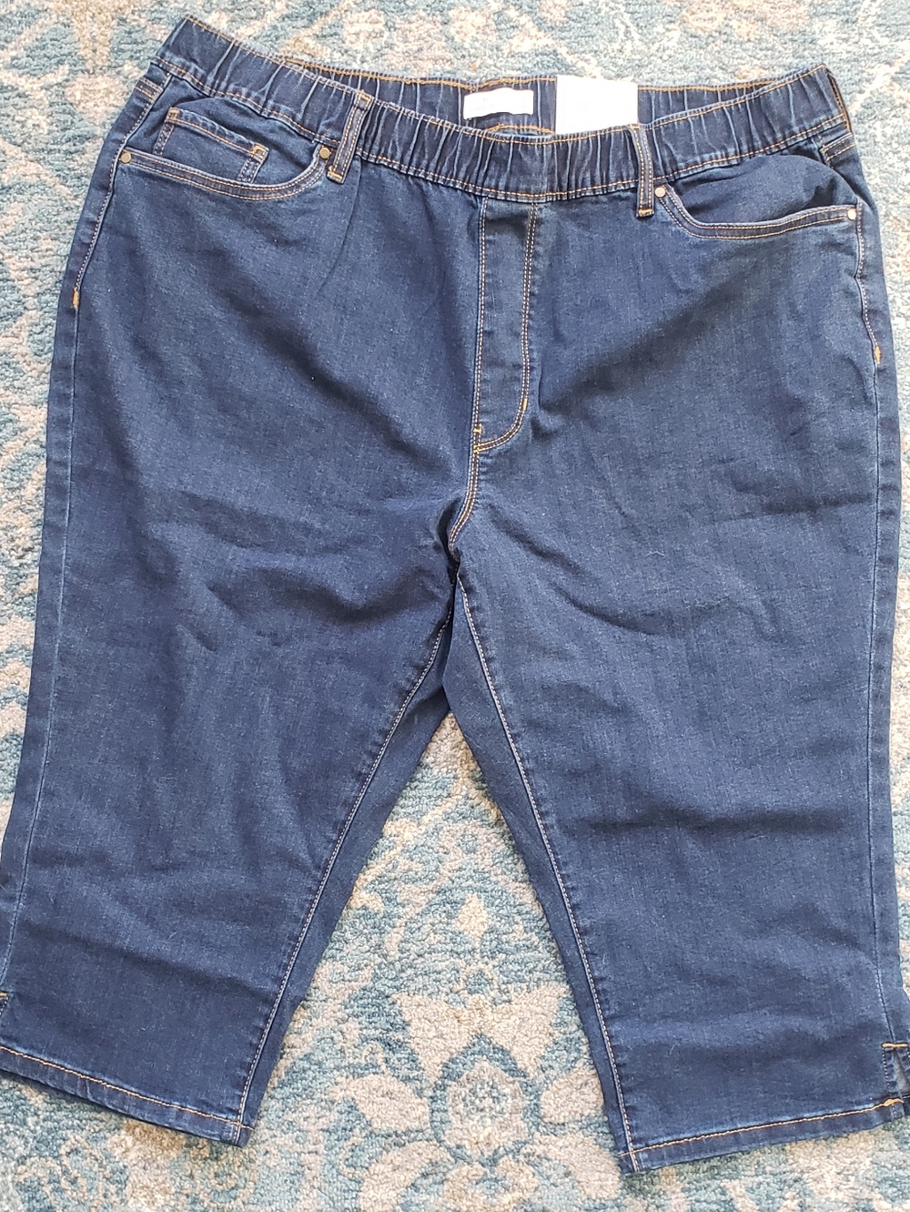 Croft & Barrow Elastic Waist Capris Size PXXL NWT